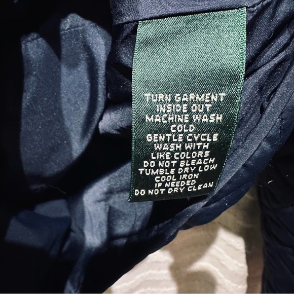 Ralph Lauren - Women’s quilted navy barn coat, Size: XL, EUC - Picture 10 of 12